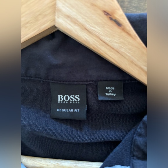 Hugo Boss Men's Pullover quarter zip Sweater Size  X Large black - Picture 3 of 3